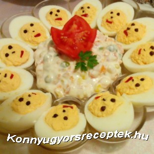 Húsvéti főtt-tojásos pipik recept